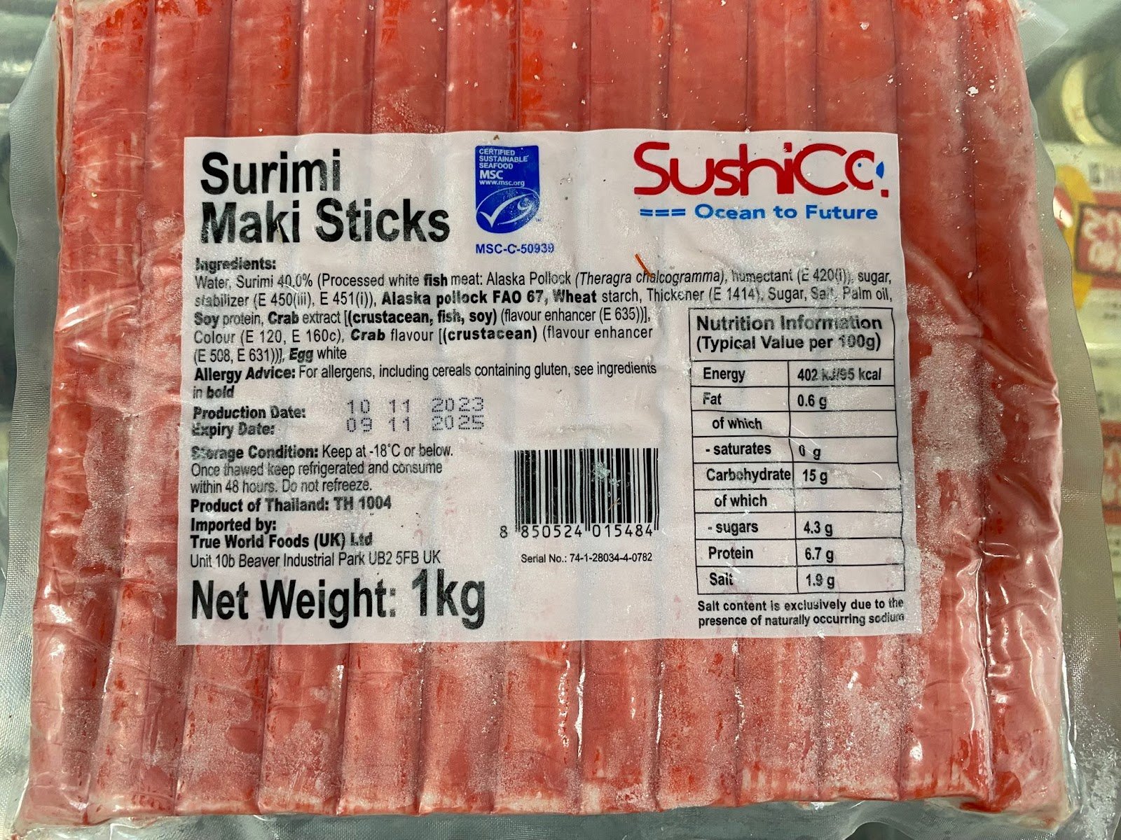 Sushicc蟹柳 - 1kg/bag